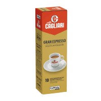 Cagliari Gran Espresso Кофе в Капсулах Сладкий и Ароматный 10 капсул