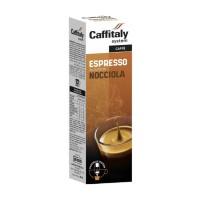 Caffitaly Espresso Nocciola Coffee Capsules Hazelnut Flavor 10 x 8 g