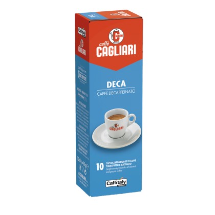 Cagliari Deca Кофе в Капсулах Без Кофеина Сладкий 10 капсул