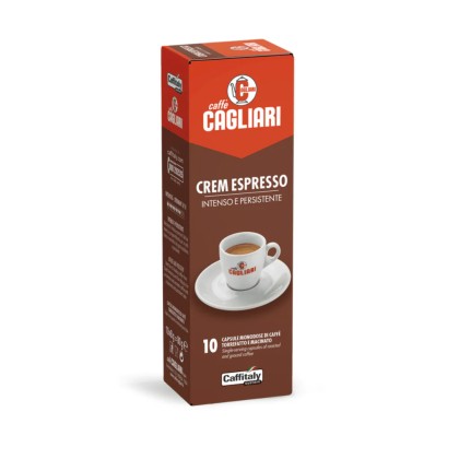 Cagliari Crem Espresso Интенсивный и Стойкий Вкус 10 капсул
