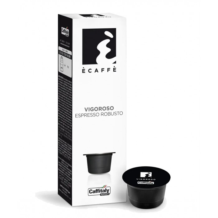 ECAFFE Vigoroso Cafea Energică 80 g Caffitaly 10 capsule