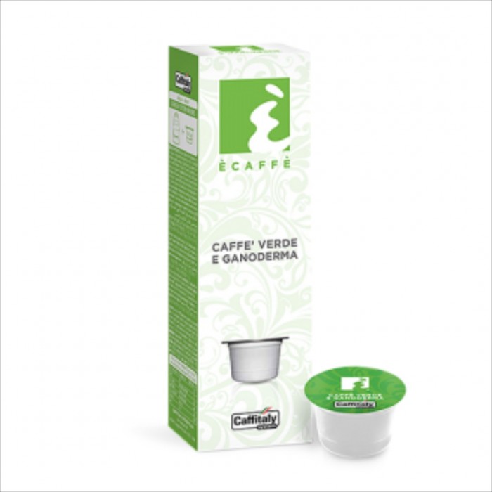 ECAFFE Caffè Verde E Ganoderma 80 g Caffitaly 10 Capsule