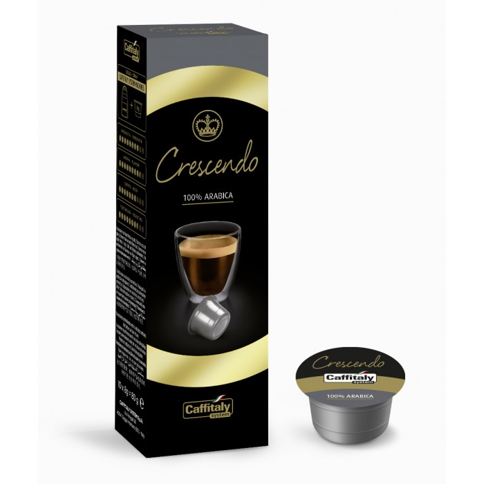 Caffitaly Premium Crescendo 100 % Arabica 80 g Caffitaly 10 capsule