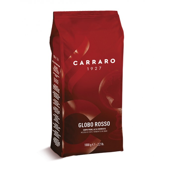 Carraro Globo Rosso Кофе Зерна 1000 г