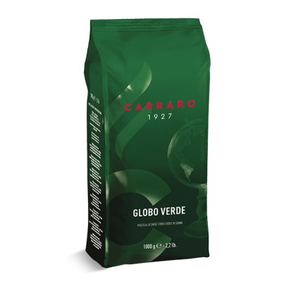 Carraro Globo Verde Кофе Зерна 1000 г Яркий И Цветочный