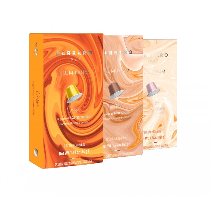 Carraro Caramello Cafea cu Aromă de Caramel 10 Capsule Nespresso Carraro Caramello Cafea cu Aromă de Caramel 10 Capsule Nespresso