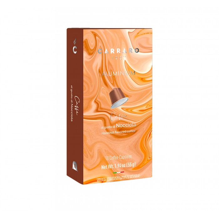 Carraro Nocciola Cafea cu Aromă de Alune 10 Capsule Nespresso Carraro Nocciola Cafea cu Aromă de Alune 10 Capsule Nespresso