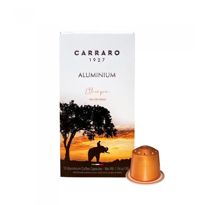 Carraro Ethiopia 100 % Arabica 55 g Nespresso Aluminiu 10 Capsule