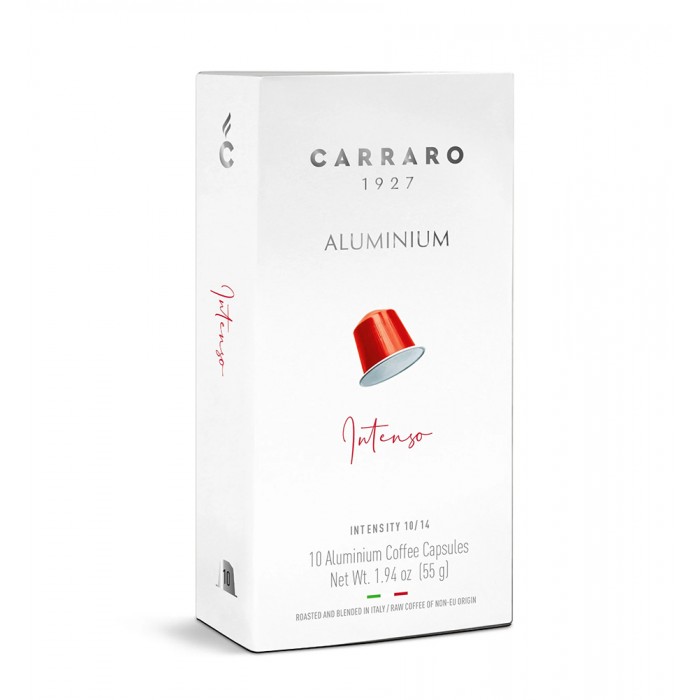 Carraro 1927 Intenso 55 g Nespresso 10 Capsules Aluminium