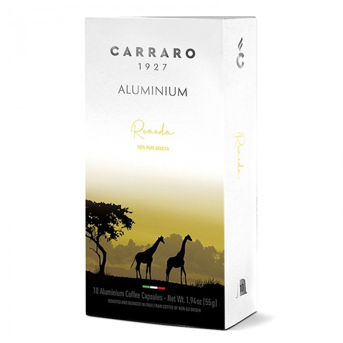 Carraro Rwanda 100 % Arabica 55 g Nespresso 10 Capsule Aluminiu