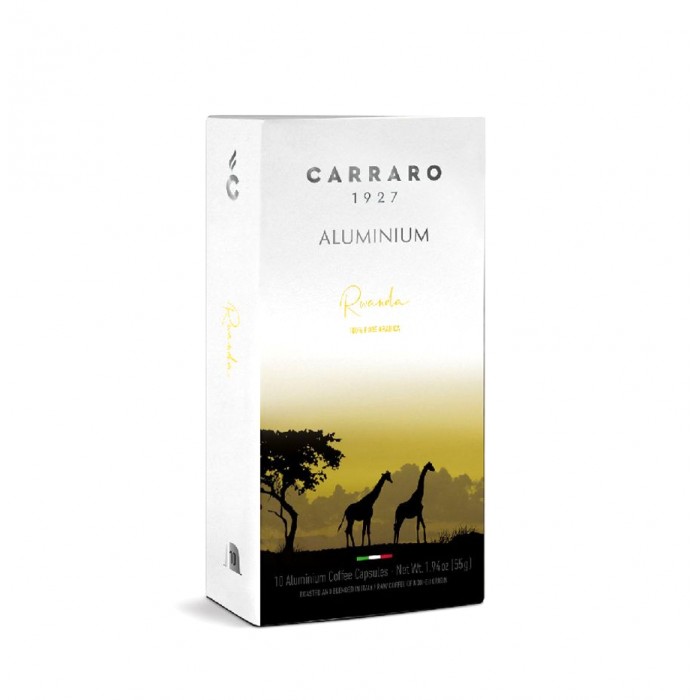 Carraro Rwanda 100 % Arabica 55 g Nespresso 10 Capsule Aluminiu