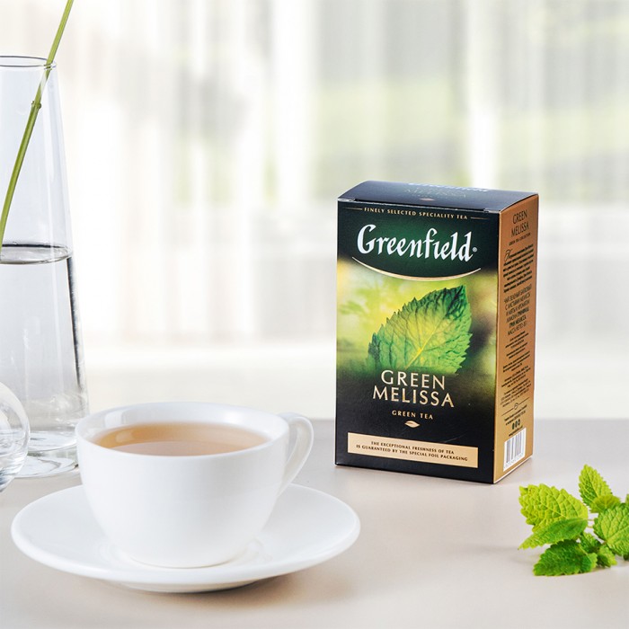 Greenfield Green Melissa Зелёный Чай Мята и Мелисса 85 г