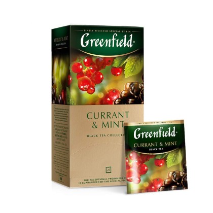 Greenfield Currant & Mint 25 x 1.5 g Tea Bags