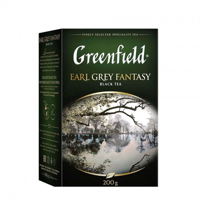 Greenfield Earl Grey Negru cu Bergamotă 200 g