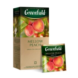 Greenfield Mellow Peach Verde cu Piersică 25 x 1,5 g Ceai Pliculețe