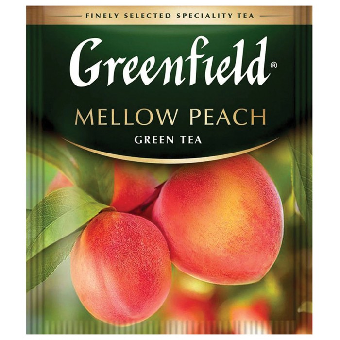 Greenfield Mellow Peach Verde cu Piersică și Coajă de Portocală 25 x 1,5 g