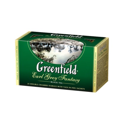 Greenfield Earl Grey Fantasy 25 x 2 г Бергамот Черный Чай Пакетированный