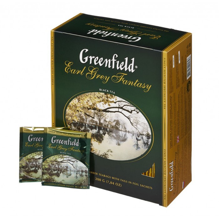 Greenfield Earl Grey Fantasy 100 * 2g  (Ambalaj moale)