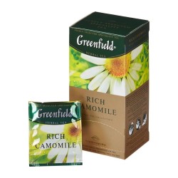 Greenfield Rich Camomile Чай С Ромашкой 25 x 1.5 г Успокаивающий Травяной Чай
