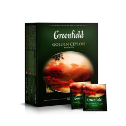 Greenfield Golden Ceylon 100 x 2 g Ceai Negru Pliculețe (Ambalaj Moale)