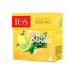 Tess Mix&Share Cocktail Box 2 Ghimbir Lămâie Lime 20 p Exotic și Energizant