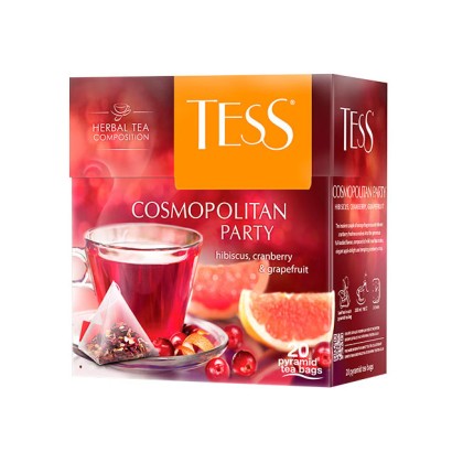 Tess Cosmopolitan Party Exotic Tea Bags 20 x 2 g