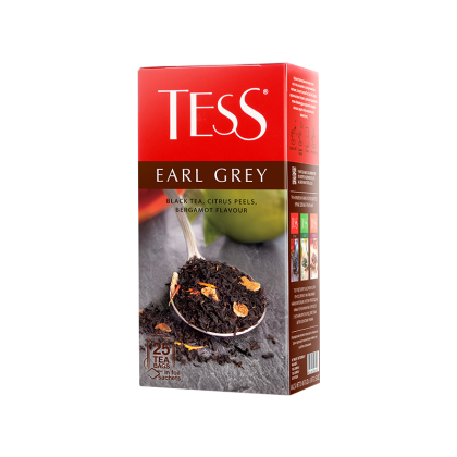 Tess Earl Grey Чёрный Чай С Бергамотом 25 x 1.5 г Пакетированный Чай