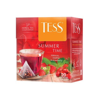 Tess Summer Time 20 x 1.8 g Ceai Fructat Pliculețe Răcoritor