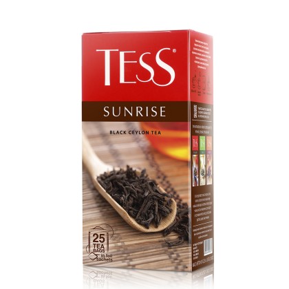 Tess Sunrise Чёрный Чай Байховый Цейлонский 25 x 2 г Пакетированный