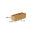 Kesper Suport Tacâmuri Bambus 4 Secții 35x12x14 cm