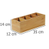 Kesper Suport Tacâmuri Bambus 4 Secții 35x12x14 cm