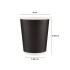 Black Paper Cups 250 ml Double Wall – Pack of 25 | Hot Drink To-Go