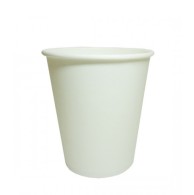 Cartoon Paper Cup 250 ml White Cappuccino (Box 50 pcs)