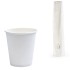 Pahar Carton 170 ml Alb Americano (cutie 2200 buc)