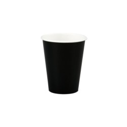 Pahar Carton 250 ml Negru Set 50 Bucăți pentru Cappuccino