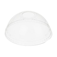 Convex Lid with Hole for Disposable PET Cups d-95 mm (50 pcs)