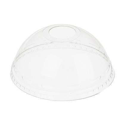 Capac Bombat cu Gaură pentru Pahare PET D-95 mm Set 50 Bucăți