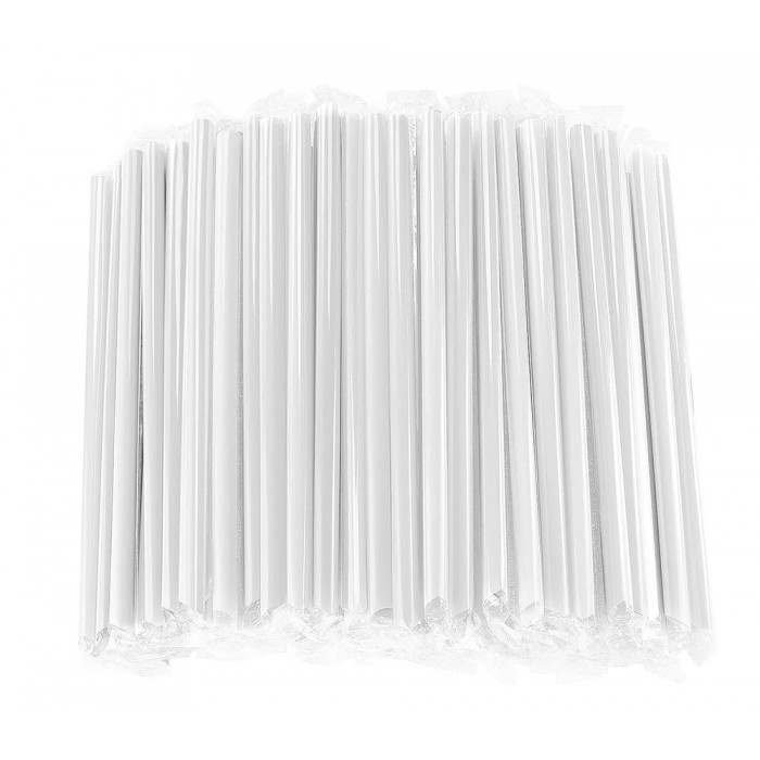 PapStar Bubble Tea Straws Individually Packaged D 12 mm L 21 cm 250 pcs