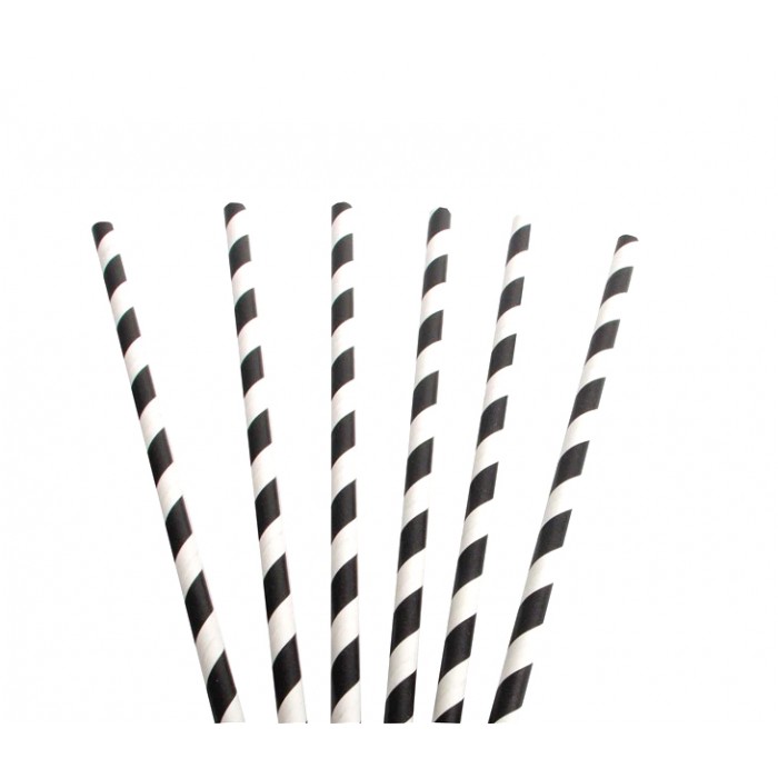 PapStar Paper Straws  D 6 mm Packed 100 pcs