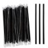 PapStar Jumbo Black Reusable Straight Straws Indiv. Wrapped 220 x 7 mm 200 pcs
