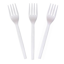 Deluxe Furculiţe Unică Folosință Albe 50 buc 17 cm