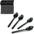 Deluxe Spoons Disposable Black 100 pcs 170 mm