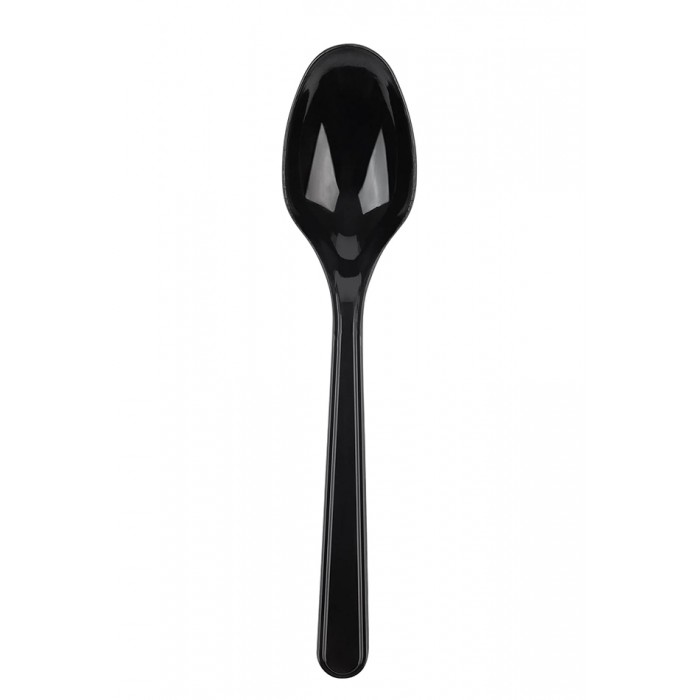 Deluxe Spoons Disposable Black 100 pcs 170 mm