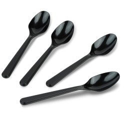Deluxe Linguri Unică Folosință Negre 100 buc 17 cm Practice și Rezistente
