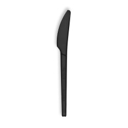 Deluxe Cuțite Unică Folosință Negre 50 buc 17 cm Rezistente și Ușor de Utilizat