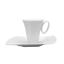 Lubiana Wing Cană cu Farfurie pentru Ceai 200 ml