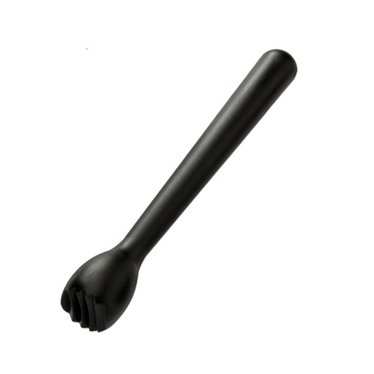 Muddler Pisator Crestat Bar Cocktail 22 cm Negru Plastic