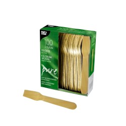 PapStar Linguri Înghețată Unică Folosință Lemn 100 buc 94 mm Eco și Ușor de Utilizat