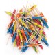 Decorative Wooden Umbrellas-Toothpicks 5 colors 144 pieces 10 cm