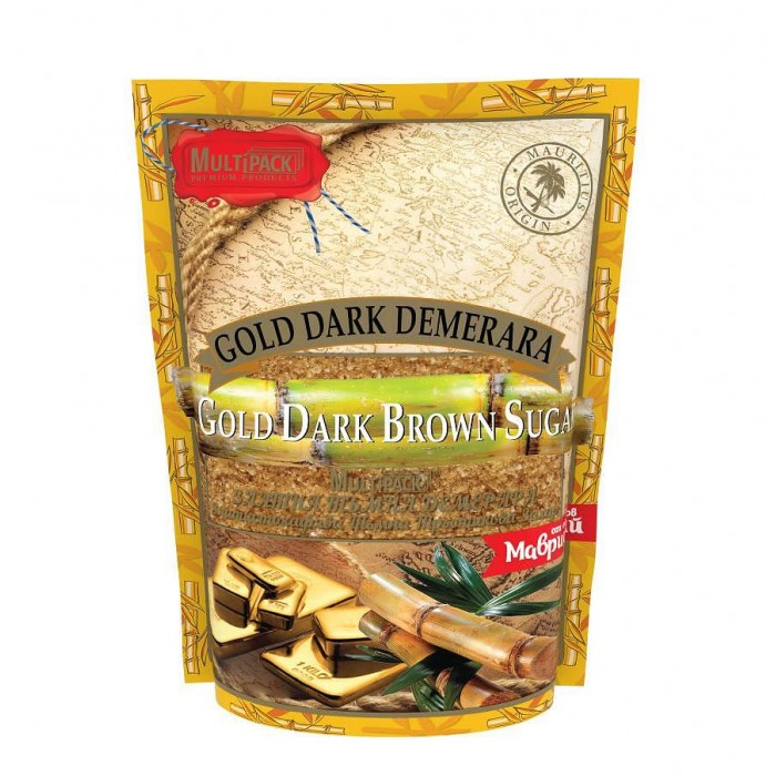 Multipack Gold Dark Demerara Unrefined Brown Sugar 500 g Multipack Gold Dark Demerara Unrefined Brown Sugar 500 g